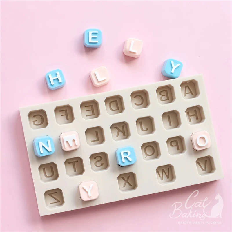 Square Silicone Fondant Cake Moulds 26 Letters Alphabet Chocolate Mold For Baking Sugarcraft Decoration Fairy Sweet gift Tool
Square Silicone Fondant Cake Moulds 26 Letters Alphabet Chocolate Mold For Baking Sugarcraft Decoration Fairy Sweet gift Tool