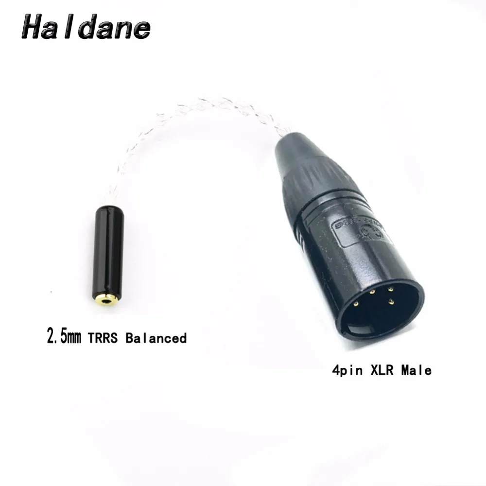 Free Shipping Haldane 10cm 8 cores Silver Plated 4-pin XLR Male to 2.5mm Trrs Balanced Female HIFI Cable headphone Audio Adapter
Free Shipping Haldane 10cm 8 cores Silver Plated 4-pin XLR Male to 2.5mm Trrs Balanced Female HIFI Cable headphone Audio Adapter