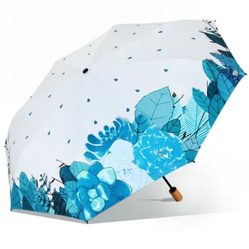 TIANQI High Quality Plant Art Painting Balck Glue Umbrellas With Wooden Handle Women Rain Umbrella Sun Protection paraguas
TIANQI High Quality Plant Art Painting Balck Glue Umbrellas With Wooden Handle Women Rain Umbrella Sun Protection paraguas