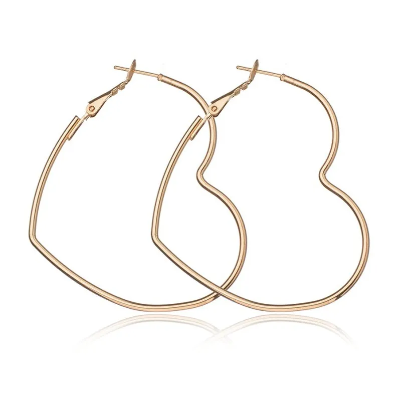New Cute Big Heart Hoop Earrings For Women Gold Silver Color Copper Simple Trendy Romantic Jewelry Nice Gifts For Girl
New Cute Big Heart Hoop Earrings For Women Gold Silver Color Copper Simple Trendy Romantic Jewelry Nice Gifts For Girl