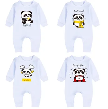 Chinese Panda Style Spring Autumn 100% Cotton Baby Boys Girls White Infant Rompers Costume Jumpsuits Pajamas Clothing SA2121
Chinese Panda Style Spring Autumn 100% Cotton Baby Boys Girls White Infant Rompers Costume Jumpsuits Pajamas Clothing SA2121