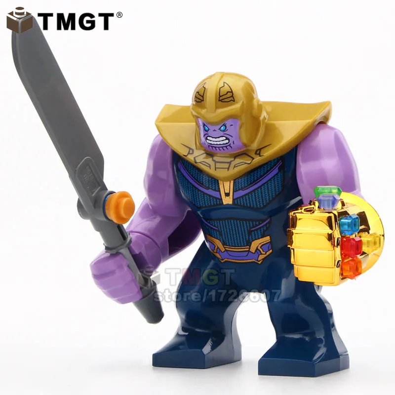 TMGT Single Big Size Thanos Gauntlet Hulk Iron Man Venom Goblin King Deadpool Building Blocks Toys For Children
TMGT Single Big Size Thanos Gauntlet Hulk Iron Man Venom Goblin King Deadpool Building Blocks Toys For Children
