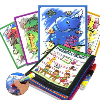 Water Drawing Book & Magic Pen Multi-color Cartoon Animals Reusable Painting Board Doodle Book Learning Educational Toy for Kids
Water Drawing Book & Magic Pen Multi-color Cartoon Animals Reusable Painting Board Doodle Book Learning Educational Toy for Kids