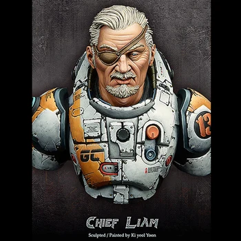 DIY 1/10 BUST Resin Figure Model Kit Character Model Fantasy Role Leader Chieftain X110
DIY 1/10 BUST Resin Figure Model Kit Character Model Fantasy Role Leader Chieftain X110