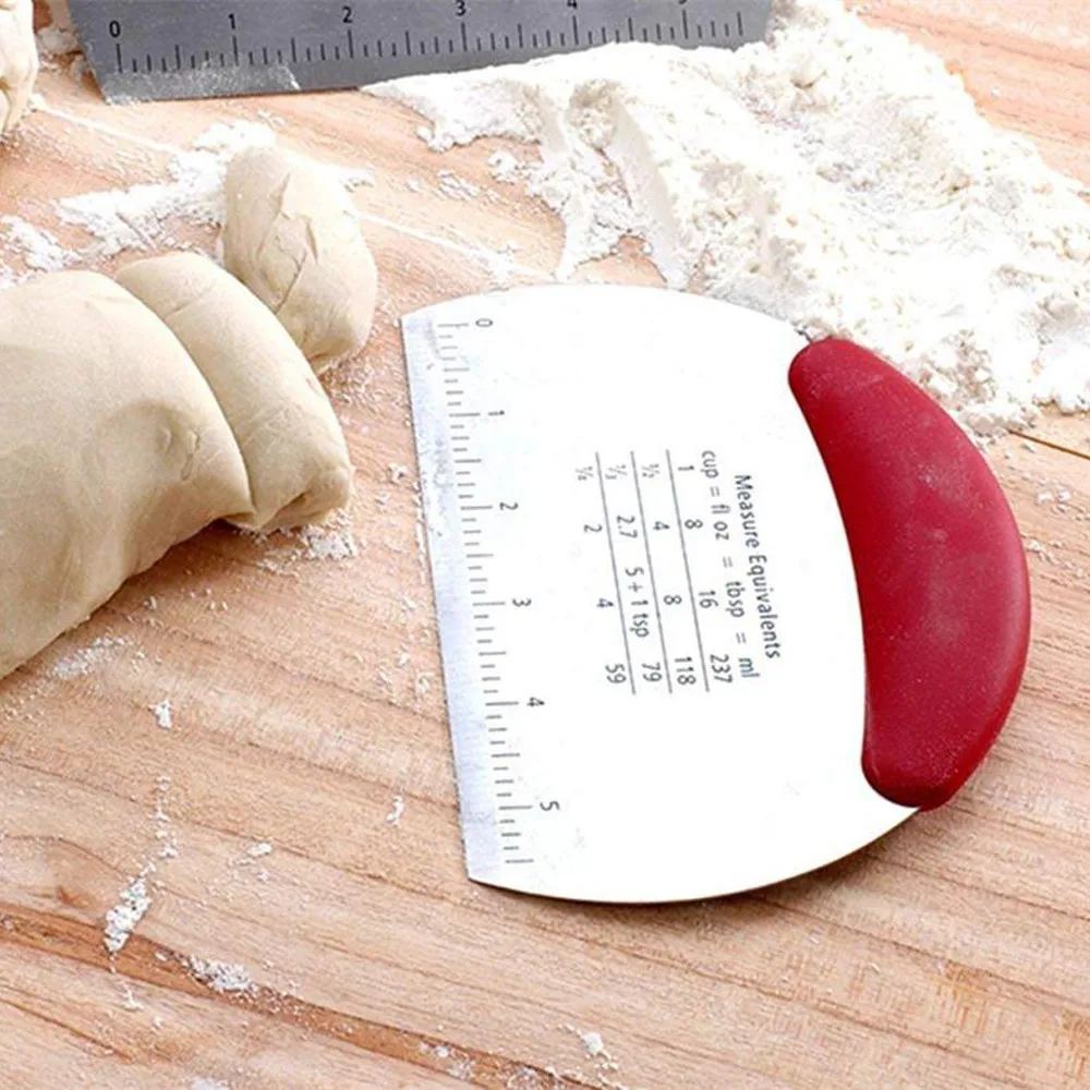 Delidge 1PC Stainless Steel Pizza Dough Scraper Cutter Kitchen Flour Pastry Cake Tool With Scale Bread Separator DIY Baking Tool
Delidge 1PC Stainless Steel Pizza Dough Scraper Cutter Kitchen Flour Pastry Cake Tool With Scale Bread Separator DIY Baking Tool