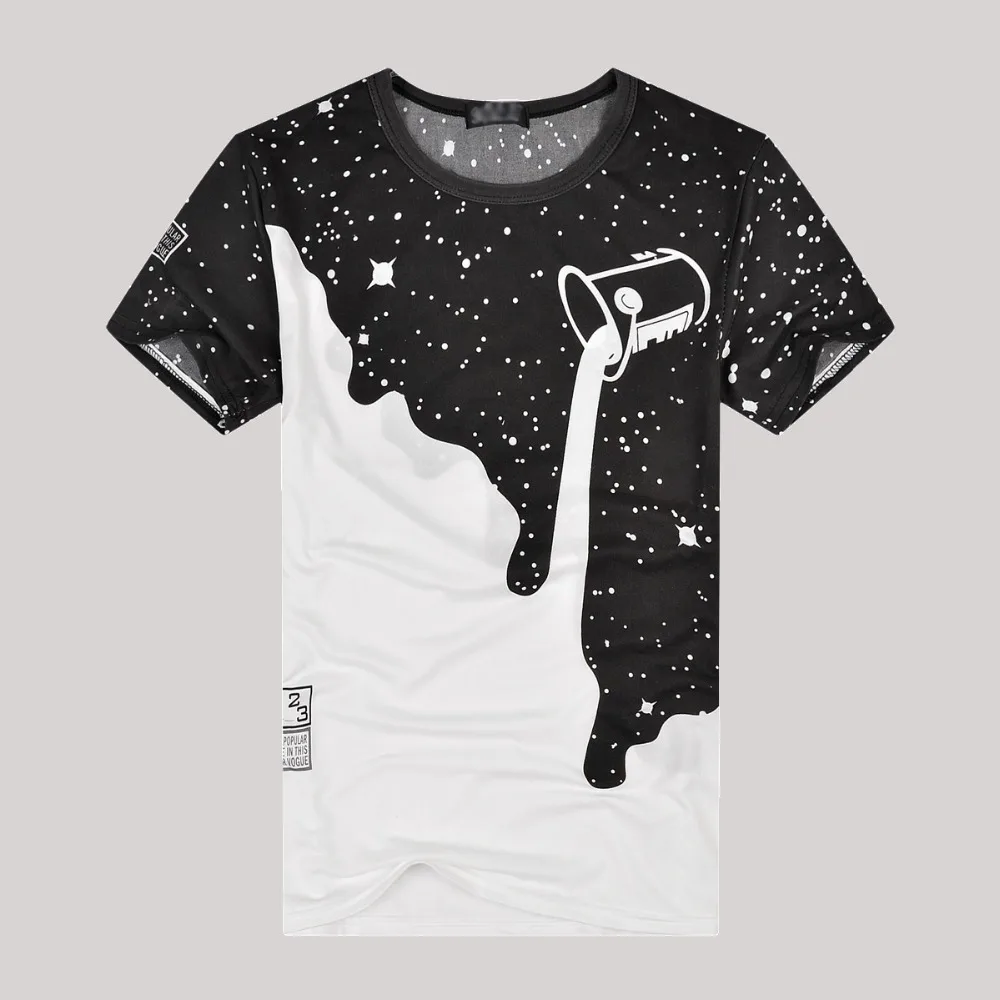 Men's Fashion Summer Milk Poured Pattern Inverted Milk 3D Printed T-Shirt Short Sleeve Around The Neck Casual T-Shirt Slim top
Men's Fashion Summer Milk Poured Pattern Inverted Milk 3D Printed T-Shirt Short Sleeve Around The Neck Casual T-Shirt Slim top