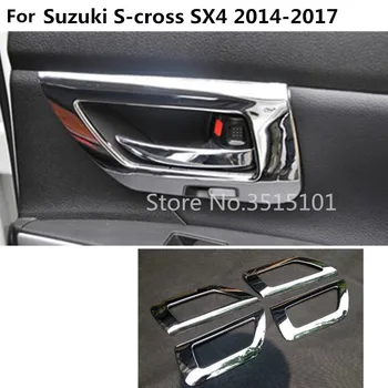 car styling cover stick trim ABS chrome door inner handle bowl frame lamp 4pcs For Suzuki S-cross scross SX4 2014 2015 2016 2017
car styling cover stick trim ABS chrome door inner handle bowl frame lamp 4pcs For Suzuki S-cross scross SX4 2014 2015 2016 2017