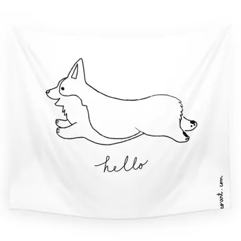 Pembroke Welsh Corgi - Hello Wall Tapestry Wall Hanging Wandbehang Gobelin Blanket Dorm Home Decor
Pembroke Welsh Corgi - Hello Wall Tapestry Wall Hanging Wandbehang Gobelin Blanket Dorm Home Decor