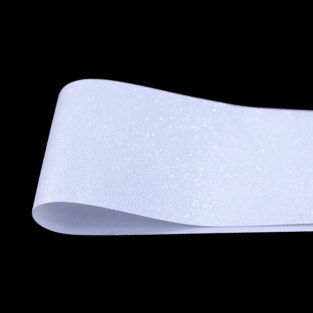 T.R RIBBON 3'' 75mm solid color full glitter grosgrain polyester ribbon DIY handmade materials 029 white 10yards
T.R RIBBON 3'' 75mm solid color full glitter grosgrain polyester ribbon DIY handmade materials 029 white 10yards