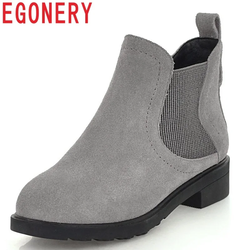 EGONERY hot sale 2018 new concise casual cow suede chelsea boots med square heel platform round toe shoes women winter booties
EGONERY hot sale 2018 new concise casual cow suede chelsea boots med square heel platform round toe shoes women winter booties