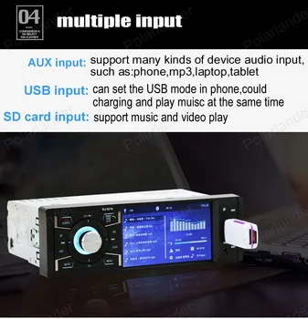 Car radio video player HD screen 1 din support Bluetooth/FM USB/SD AUX mp5 4 inch stereo
Car radio video player HD screen 1 din support Bluetooth/FM USB/SD AUX mp5 4 inch stereo