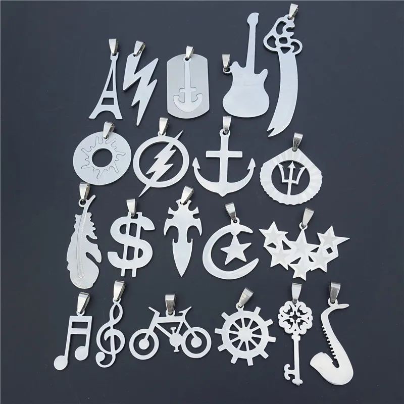 Dollar Lightning Bicycle Saxophone Guitar Trishula Sun Key Stainless Steel Pendant Charms For Necklace Jewelry Findings 5pcs/lot
Dollar Lightning Bicycle Saxophone Guitar Trishula Sun Key Stainless Steel Pendant Charms For Necklace Jewelry Findings 5pcs/lot
