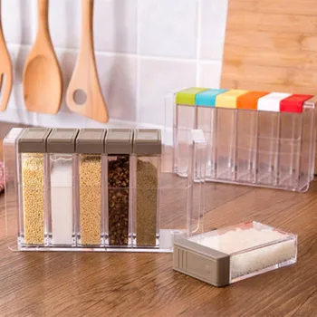 Kitchen Tools Transparent 6pcs/lot Plastic Spice Box Spice Bottle for Containing Salt aginomoto Spice Jar Spice Storage Box
Kitchen Tools Transparent 6pcs/lot Plastic Spice Box Spice Bottle for Containing Salt aginomoto Spice Jar Spice Storage Box