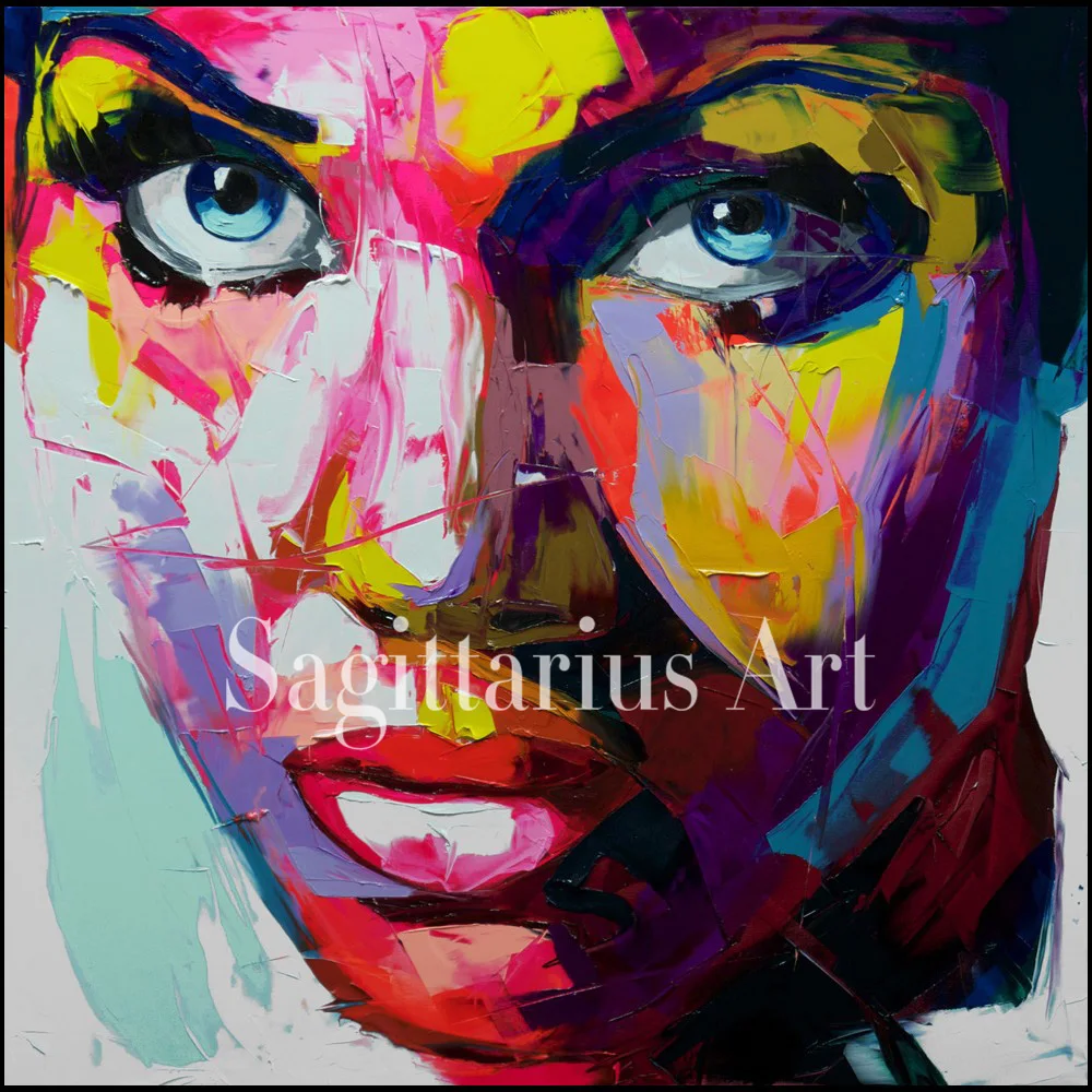 Hand Painted Cool Face Art Francoise Nielly Designer Palette knife Untitled 106 Oil painting canvas Bedroom hallway Wall Decor
Hand Painted Cool Face Art Francoise Nielly Designer Palette knife Untitled 106 Oil painting canvas Bedroom hallway Wall Decor