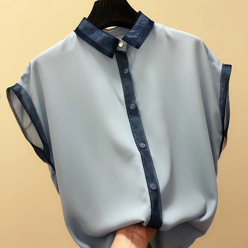 Patchwork short sleeve chiffon blouse elegant shirt women summer 2018 new arrivals 3colors Plus size
Patchwork short sleeve chiffon blouse elegant shirt women summer 2018 new arrivals 3colors Plus size