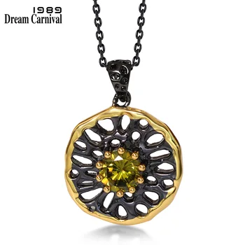 DreamCarnival1989 Neo-Gothic Pendant Necklace for Women Black Gun Color Olivine CZ Costumes Jewels Hollow Collana Collier WP6484
DreamCarnival1989 Neo-Gothic Pendant Necklace for Women Black Gun Color Olivine CZ Costumes Jewels Hollow Collana Collier WP6484