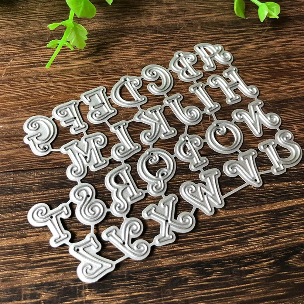 

2019 New Capital Alphabet Letter Metal Cutting Die DIY Scrapbooking Paper Cards Stencil Embossing Decorative Craft Die