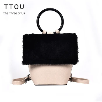TTOU Fur PU Leather Women Backpacks Circle handle School Bags For Teenager Girls Cute Travel Backpack 3 in 1 Use Patchwork Bag
TTOU Fur PU Leather Women Backpacks Circle handle School Bags For Teenager Girls Cute Travel Backpack 3 in 1 Use Patchwork Bag