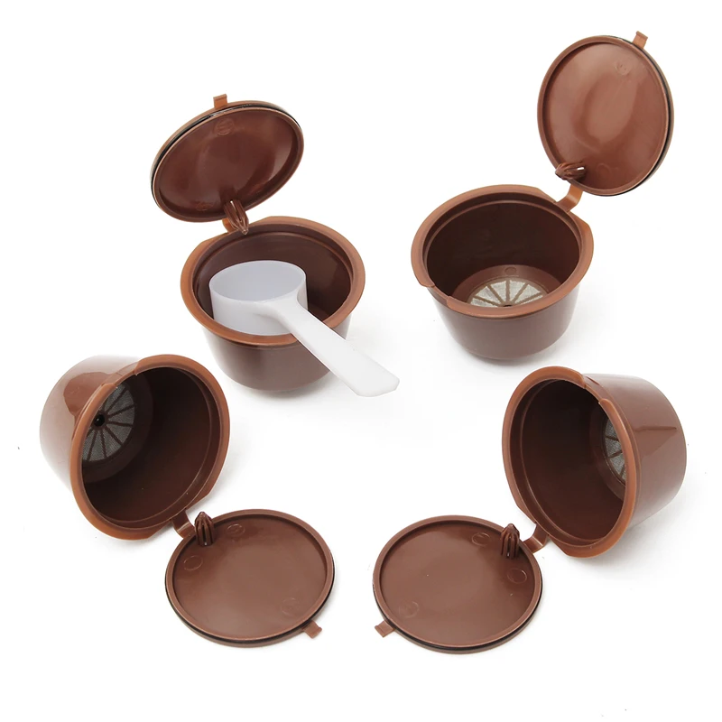Dolce Gusto Coffee Capsule 4 Pcs/Set Plsatic Refillable Coffee Capsule 200 Times Reusable Compatible with Nescafe Dolce Gusto
Dolce Gusto Coffee Capsule 4 Pcs/Set Plsatic Refillable Coffee Capsule 200 Times Reusable Compatible with Nescafe Dolce Gusto