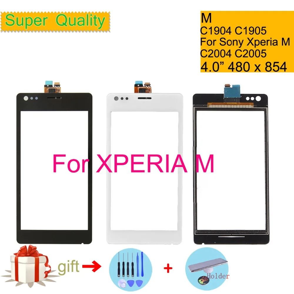Touchscreen 4.0" For Sony Xperia M C1904 C1905 C2004 C2005 Touch Screen Digitizer Front Glass For SONY M Touch Panel Sensor Lens
Touchscreen 4.0" For Sony Xperia M C1904 C1905 C2004 C2005 Touch Screen Digitizer Front Glass For SONY M Touch Panel Sensor Lens