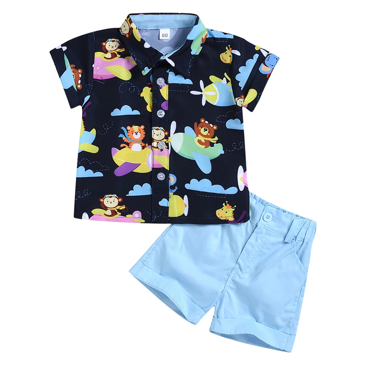 Summer Holiday Kids Baby Boys Clothing Sets 2Pcs print Short Sleeve T-shirts+Denim Shorts Tatted Fabric Clothes Boy Outfits 1-6Y
Summer Holiday Kids Baby Boys Clothing Sets 2Pcs print Short Sleeve T-shirts+Denim Shorts Tatted Fabric Clothes Boy Outfits 1-6Y