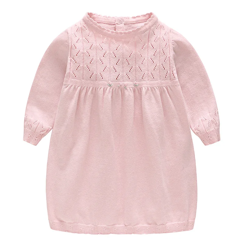 Brand Baby Girl Dress New Spring Long-sleeve Knitted Pink Dress Newborn Baby Floral Princess Dress Girls Clothing
Brand Baby Girl Dress New Spring Long-sleeve Knitted Pink Dress Newborn Baby Floral Princess Dress Girls Clothing