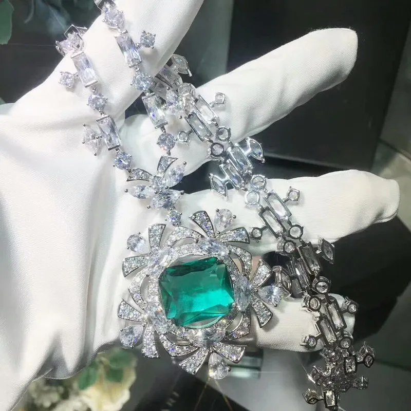 Europe fashion 925 silver cubic zirconia big green/blue CRYSTAL stone necklaces Party jewelry anime for women
Europe fashion 925 silver cubic zirconia big green/blue CRYSTAL stone necklaces Party jewelry anime for women