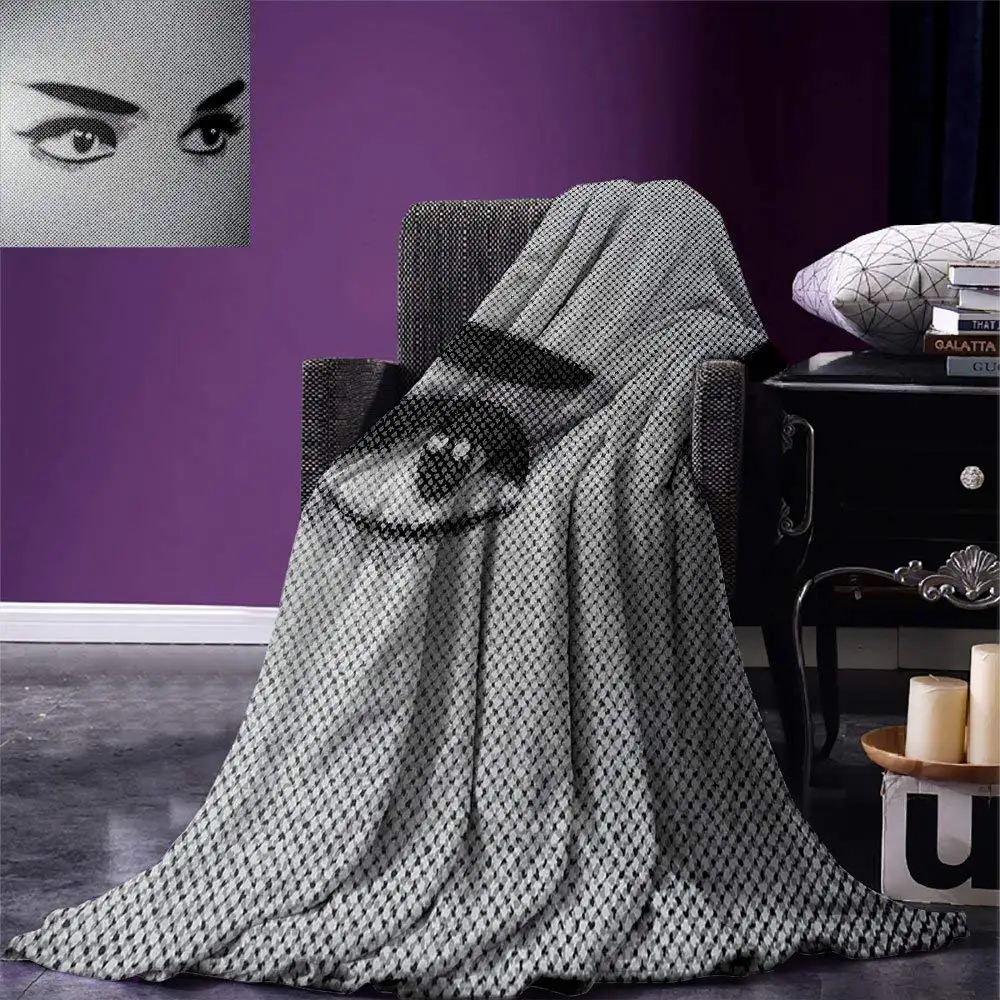 Eyelash Throw Female Eyes Dramatic Looking Woman on Denim Texture Image Monochrome Grunge Display Warm Microfiber Blanket
Eyelash Throw Female Eyes Dramatic Looking Woman on Denim Texture Image Monochrome Grunge Display Warm Microfiber Blanket