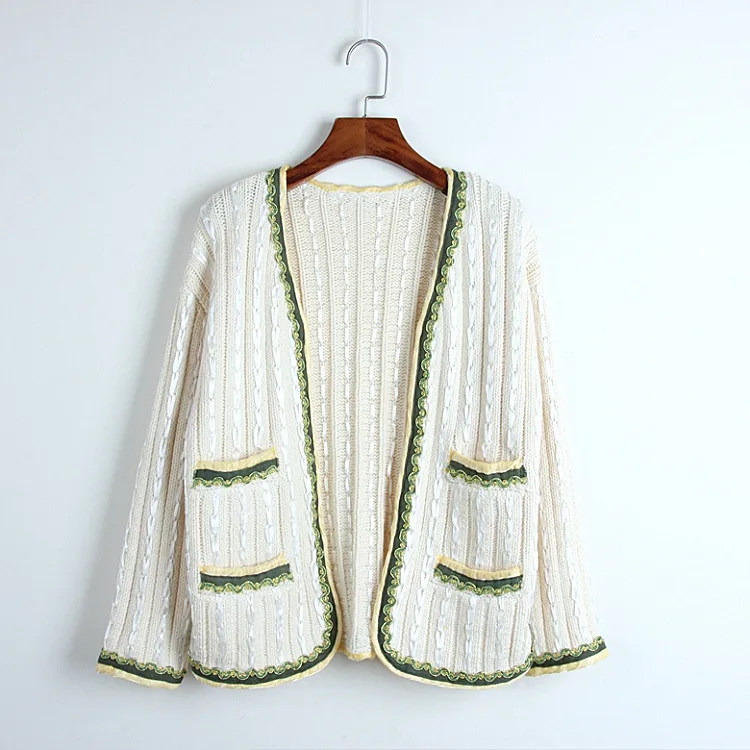 Women Crocheted Knitted Sweaters Elegant V-neck Long Sleeve Cardigans 2019 Autumn Outerwear sweater dames vesten lange mouw
Women Crocheted Knitted Sweaters Elegant V-neck Long Sleeve Cardigans 2019 Autumn Outerwear sweater dames vesten lange mouw