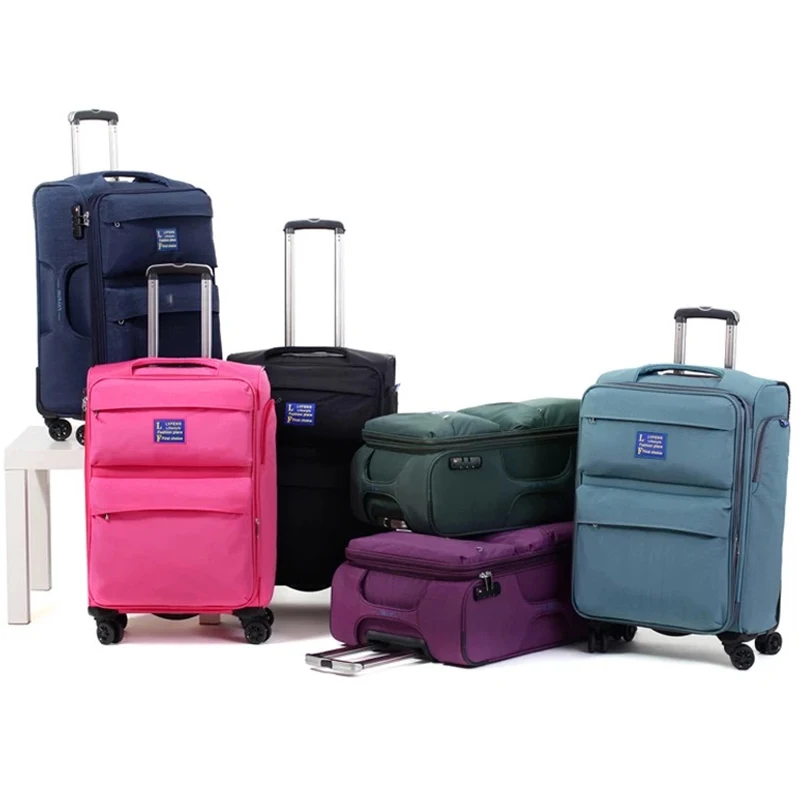 

2019 New Light Oxford waterproof Rolling Luggage mala Travel Bag On Wheels Men Spinner Brand Trolley Suitcase Women Boarding box