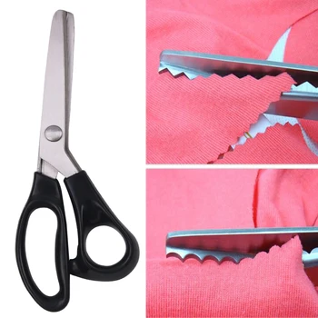 New 7mm Zigzag/Wave Professional Dressmaking Pinking Shears Cut Scissors Fabric Leather Tailor's Sewing Scissors
New 7mm Zigzag/Wave Professional Dressmaking Pinking Shears Cut Scissors Fabric Leather Tailor's Sewing Scissors