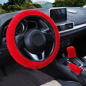 Winter Steering Wheel Cover+Handbrake Cover + Car Automatic Covers / Warm Super Thick Plush Gear Shift Collar
Winter Steering Wheel Cover+Handbrake Cover + Car Automatic Covers / Warm Super Thick Plush Gear Shift Collar