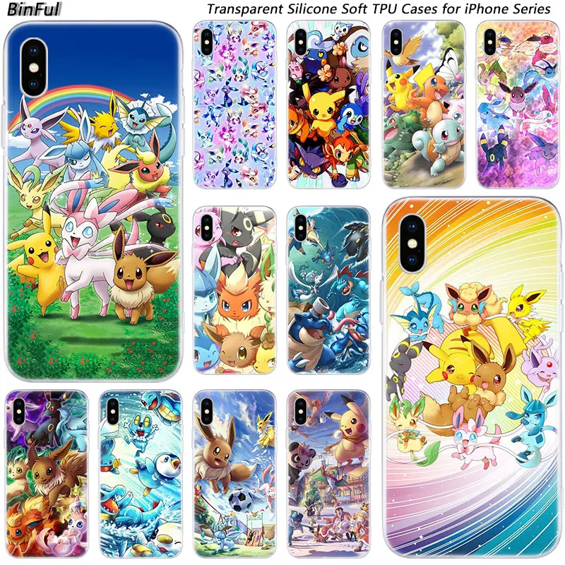 Hot Anime Pokemon Silicone Fashion Transparent Case for Apple iPhone 11 Pro XS MAX XR X 7 8 Plus 6 6s Plus 5 5C 5S SE TPU Cover
Hot Anime Pokemon Silicone Fashion Transparent Case for Apple iPhone 11 Pro XS MAX XR X 7 8 Plus 6 6s Plus 5 5C 5S SE TPU Cover