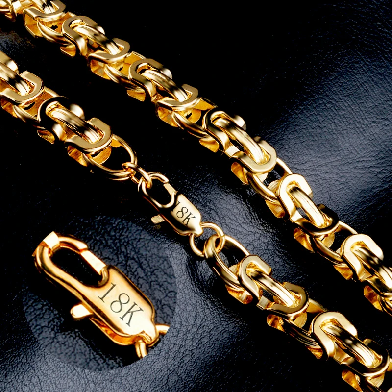 Classic Byzantine Box Link Chain Necklace For Men 9mm 20 Inches Gold Stainless Steel Long Necklaces Hip Hop Jewelry Wholesale
Classic Byzantine Box Link Chain Necklace For Men 9mm 20 Inches Gold Stainless Steel Long Necklaces Hip Hop Jewelry Wholesale