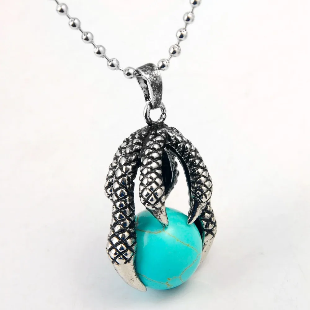 Natural stone necklace pendant Dragon Claw Pendant With 16mm Ball beads Alloy Man Woman Pendant necklace jewelry Lol
Natural stone necklace pendant Dragon Claw Pendant With 16mm Ball beads Alloy Man Woman Pendant necklace jewelry Lol