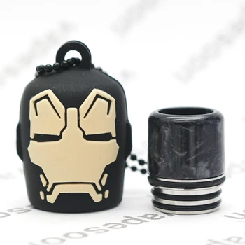 Authentic VapeSoon 810 Resin Drip Tip+Silicone Cap Iron Man Style Drip Tip For TFV8 BIG BABY TFV12 IJUST 3 etc
Authentic VapeSoon 810 Resin Drip Tip+Silicone Cap Iron Man Style Drip Tip For TFV8 BIG BABY TFV12 IJUST 3 etc