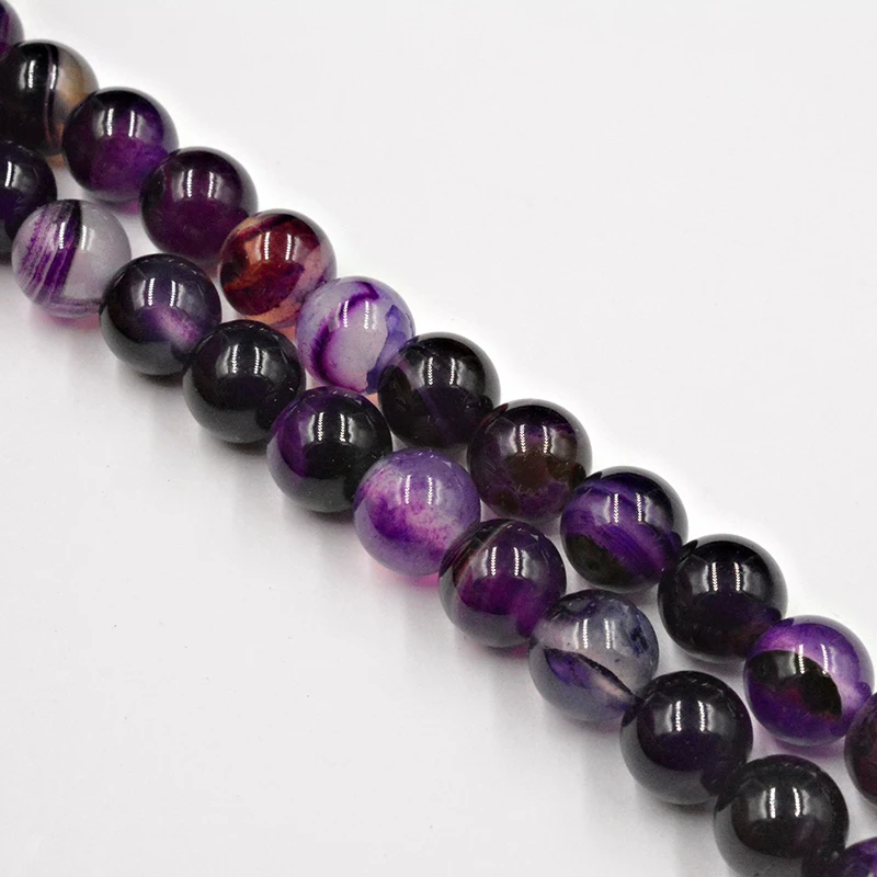Natural Purple Banded Stripe Onyx Agates Stone Beads 4-12mm Loose Bead for Jewelry Making Bracelet DIY Free Shipping Strand 15''
Natural Purple Banded Stripe Onyx Agates Stone Beads 4-12mm Loose Bead for Jewelry Making Bracelet DIY Free Shipping Strand 15''