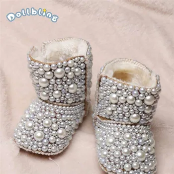 Newborn Baby Custom Plus Velvet Warm Boots Infant Cotton Luxury Shining Pearl Decoration Boots Shoes For Autumn Winter
Newborn Baby Custom Plus Velvet Warm Boots Infant Cotton Luxury Shining Pearl Decoration Boots Shoes For Autumn Winter
