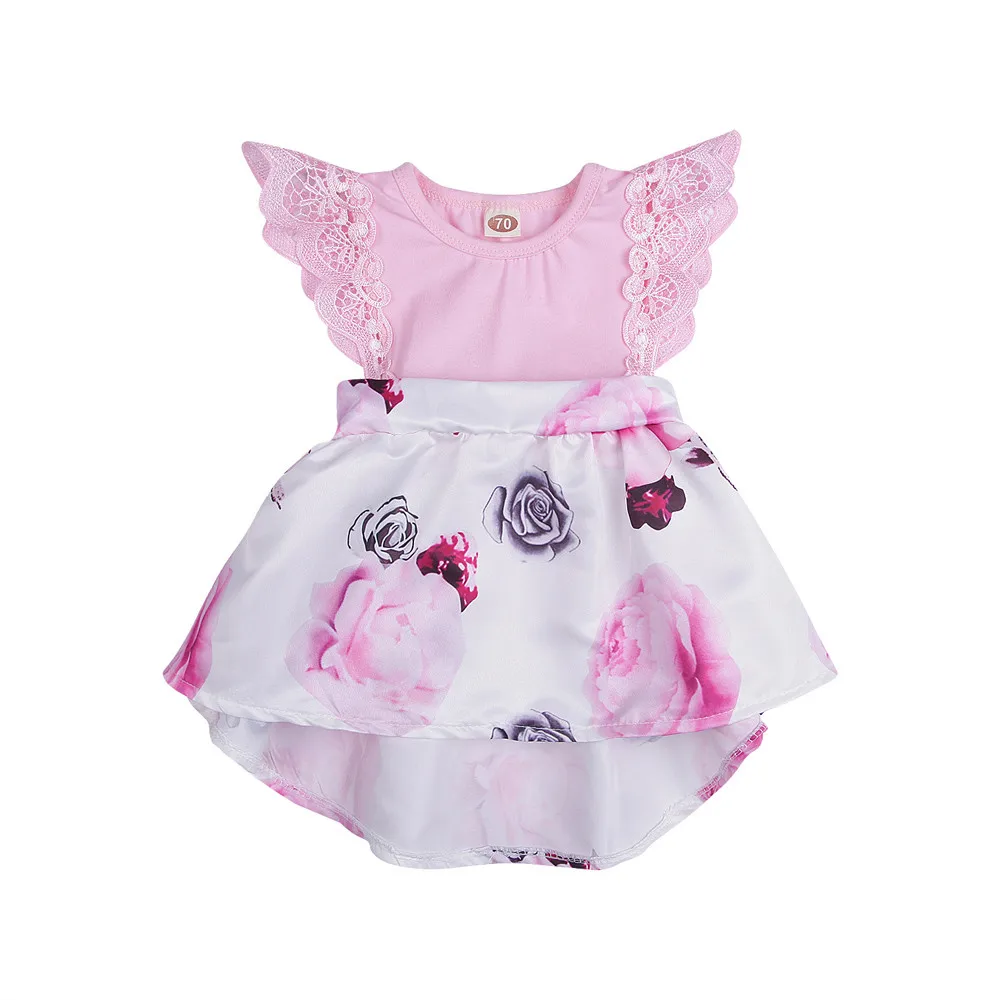 Summer New Fashion Toddler Infant Baby Girls Dress Floral Print Lace Princess Dresses Outfits Wholesale Free Ship Z4
Summer New Fashion Toddler Infant Baby Girls Dress Floral Print Lace Princess Dresses Outfits Wholesale Free Ship Z4