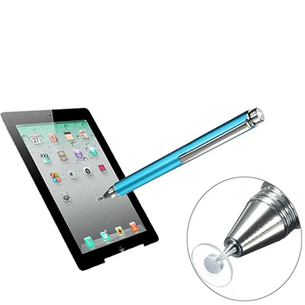 

Newest Fine Point Round Thin Tip Capacitive Stylus Pen transparent conductive touch sucker for iPhone iPad Mini 2 3 4 Air 2