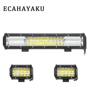 ECAHAYAKU 2 Pcs 5inch Led Bar 54W Spot 1 Pcs 15inch Led light bar 216W Combo beam for Offroad SUV Jeep Tractor Trailer 10-30V DC
ECAHAYAKU 2 Pcs 5inch Led Bar 54W Spot 1 Pcs 15inch Led light bar 216W Combo beam for Offroad SUV Jeep Tractor Trailer 10-30V DC