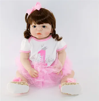 Bebe doll menina real Baby Reborn Dolls 57 cm Body Full Silicone Victoria New born babies girl princess doll toy gift bonecas
Bebe doll menina real Baby Reborn Dolls 57 cm Body Full Silicone Victoria New born babies girl princess doll toy gift bonecas