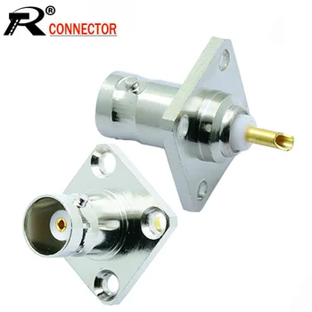 100pcs BNC Female Jack Socket Connector 4-hole Panel Mount RF Coaxial BNC Adapter 4 Hole Flange Panel Chassis for Solder Cable
100pcs BNC Female Jack Socket Connector 4-hole Panel Mount RF Coaxial BNC Adapter 4 Hole Flange Panel Chassis for Solder Cable