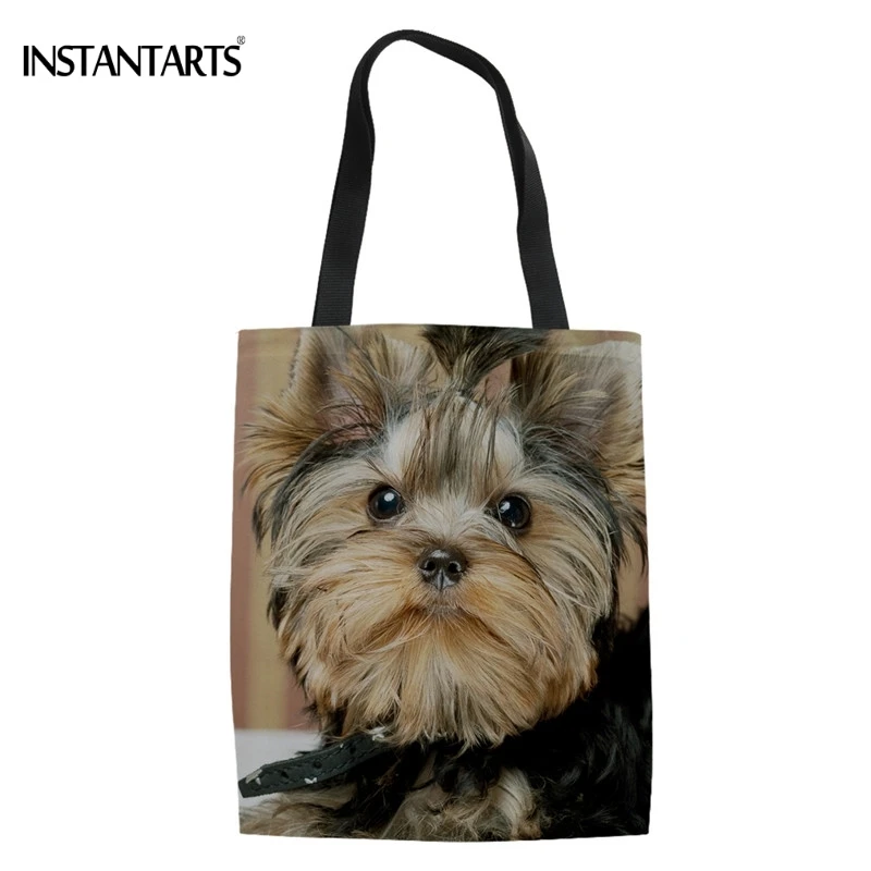 INSTANTARTS Cute 3D Dog Yorkshire Terrier Print Woman Linen Tote Bags Casual Reusable Cloth Eco Bags Multi-function Shopping Bag
INSTANTARTS Cute 3D Dog Yorkshire Terrier Print Woman Linen Tote Bags Casual Reusable Cloth Eco Bags Multi-function Shopping Bag