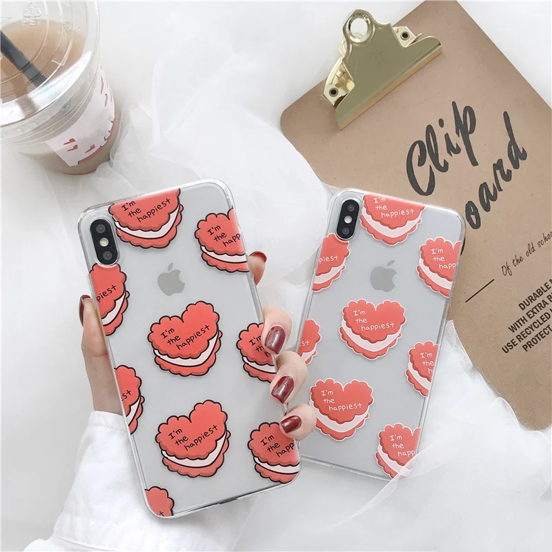 ins korea lisa love heart cake phone Cases For iphone XS Max X XR XS for iphone 6 6s 7 8 plus Clear soft tpu case back cover
ins korea lisa love heart cake phone Cases For iphone XS Max X XR XS for iphone 6 6s 7 8 plus Clear soft tpu case back cover