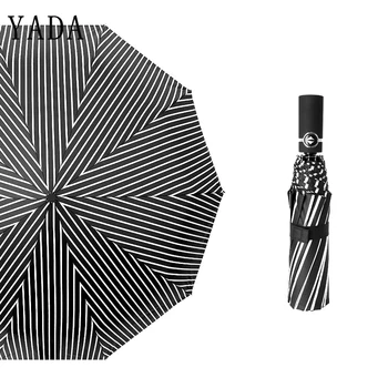 YADA 10K Parasol Luxury Windproof Folding Sun Rainy Automatic Stripe Umbrella For Women Men Anti-UV Auto Umbrella Female YD060
YADA 10K Parasol Luxury Windproof Folding Sun Rainy Automatic Stripe Umbrella For Women Men Anti-UV Auto Umbrella Female YD060