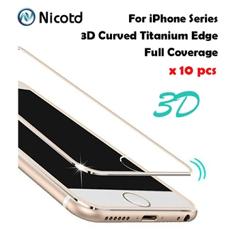 10pcs/Lot 9H 3D Curved Tempered Glass Full Cover For iPhone 6 6s 7 Titanium Protective Film Screen Protector For iphone 8 SE 5S
10pcs/Lot 9H 3D Curved Tempered Glass Full Cover For iPhone 6 6s 7 Titanium Protective Film Screen Protector For iphone 8 SE 5S