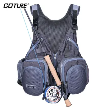 Goture Fishing Vest Adjustable Fly Fishing Vest Multifunctional Waistcoat with Multi-pockets For Outdoor Hunting Daily Life
Goture Fishing Vest Adjustable Fly Fishing Vest Multifunctional Waistcoat with Multi-pockets For Outdoor Hunting Daily Life