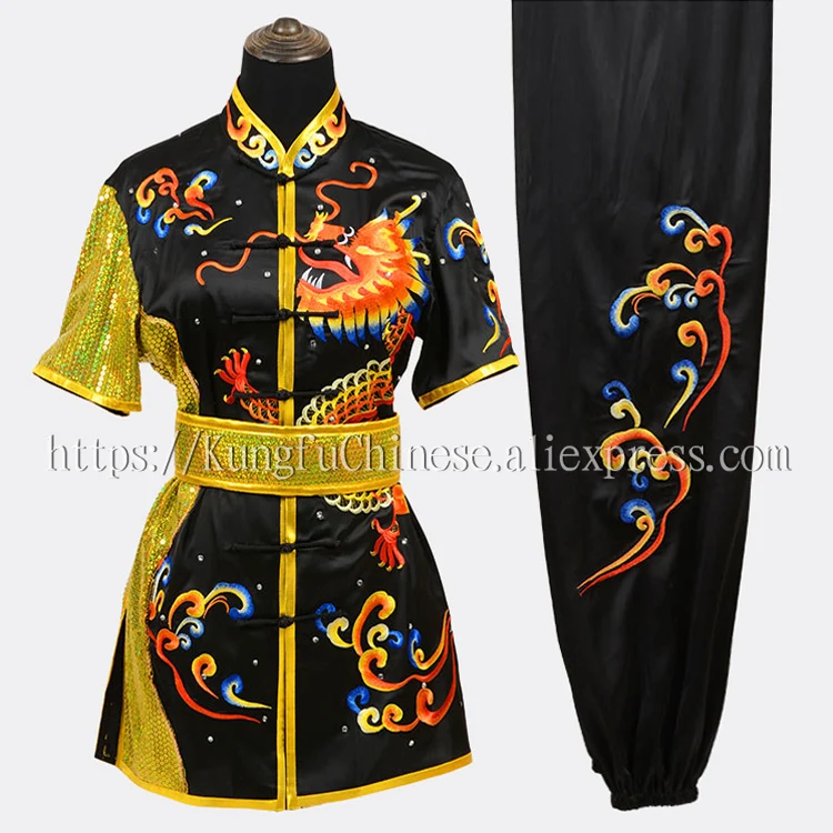 Chinese Wushu routine uniform Kungfu clothes Martial arts suit changquan clothes outfit for men women children girl boy kids
Chinese Wushu routine uniform Kungfu clothes Martial arts suit changquan clothes outfit for men women children girl boy kids