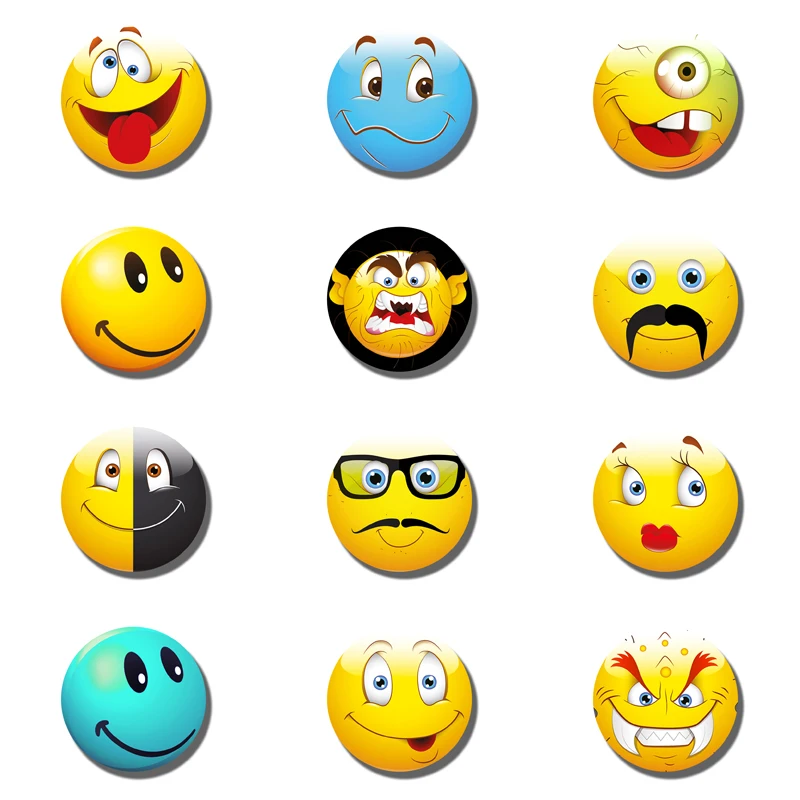 12pcs Emoji Face Expressions 25MM Fridge Magnet Funny Emoji Glass Dome Magnetic Refrigerator Stickers Holder Christmas Accessory
12pcs Emoji Face Expressions 25MM Fridge Magnet Funny Emoji Glass Dome Magnetic Refrigerator Stickers Holder Christmas Accessory